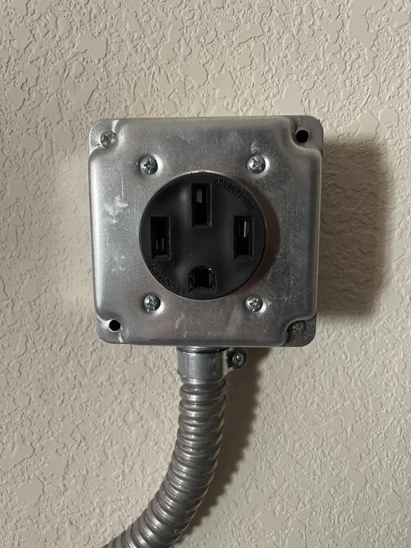 NEMA 14-50 outlet installed for Electrical Panel Upgrade in Mexico