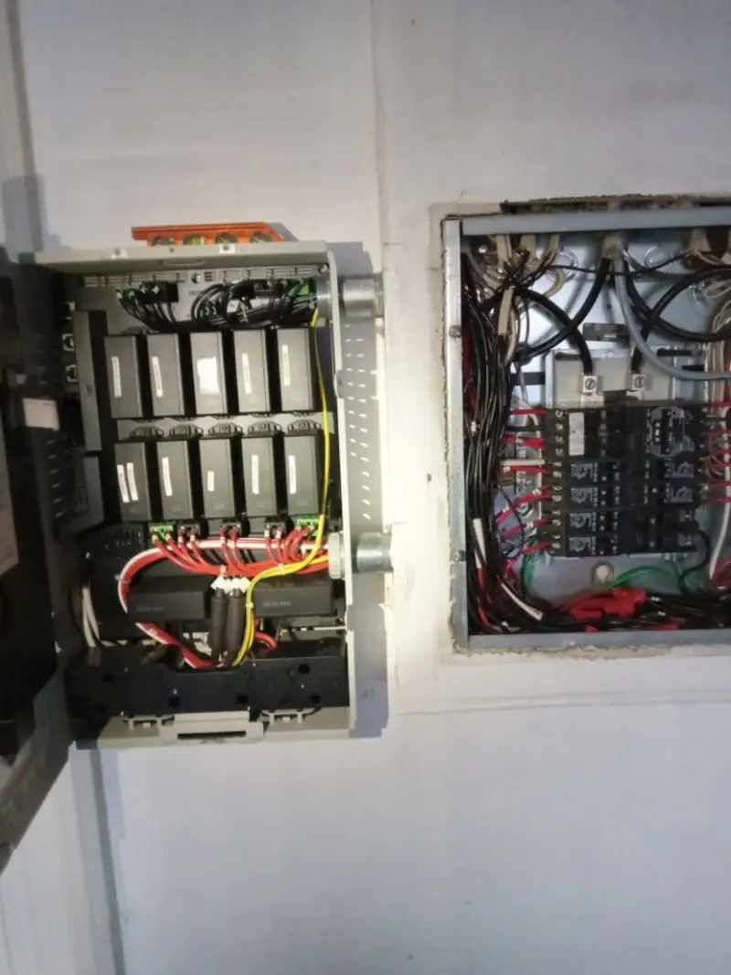 Electrical panel upgrade completed for Security Camera Wiring in Mexico
